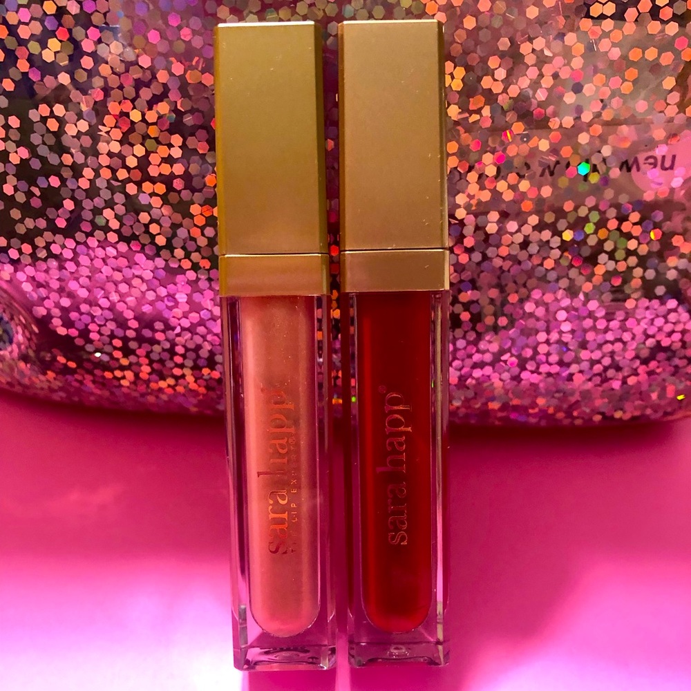 BNIB! Sara Happ Lip Slip Duo in Ruby Slip and Rose Gold Slip 💋💋
